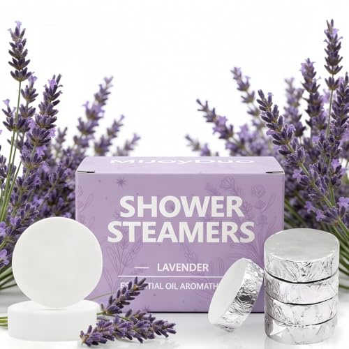 MiJoyDuo Lavender Individually Wrapped Shower Steamers, 5 Pack