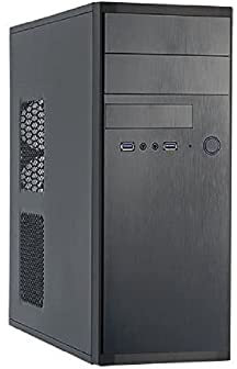Chieftec HQ-01B Midi-Tower schwarz, PC-Gehäuse, ATX, Micro-ATX, für Haus/Büro, 0,6 mm