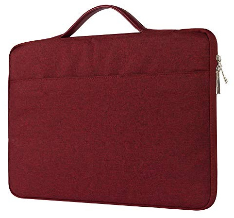 FINDING CASE 14 Inch Laptop Sleeve Case Bag, Shockproof Ultrabook Notebook Pouch Case Handbag for All 14 Samsung Sony ASUS Acer Lenovo Dell HP Toshiba Chromebook Computers (14 inch, wine red)