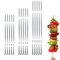 Profi BBQ Edelstahl Grillspieße, Extra Breit: 1 cm, Extra Stark 2 mm Dicke (10 St, 40cm) Fleischspieße, Schaschlikspieße, Mangal, Schampura, Spieße, Skewers, Schaschlik, Kebap, Spiesse, Grillspiesse
