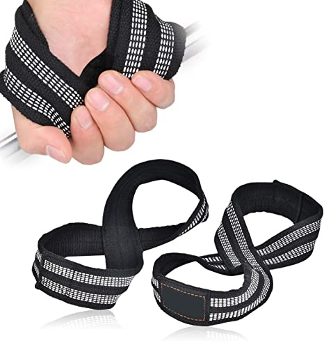 Tyngdlyftningsbälten, kraftlyftande armband-haka-upp-haka-upp armband för hantelträning, gym, pull-ups, crossfit, fitness, män och kvinnor 1 par (s.)