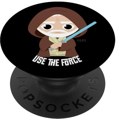 Star Wars Obi-Wan Kenobi Kawaii Use The Force PopSockets Swappable PopGrip