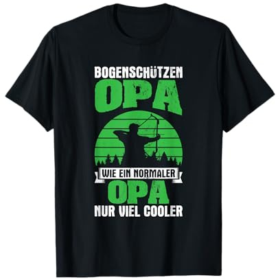 Bogenschützen Opa Viel Cooler Bogensport Bogenschießen T-Shirt