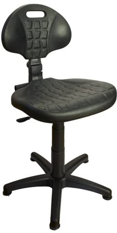 ARTOFIS Werkstattstuhl mit Höhenverstellbar - Teleskopischer Werkstatthocker mit 5 rutschfeste Füße, Ideal Drehhocker mit Höhenverstellung für Werkstatt und Werkraum