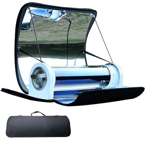 Barbecue portable Grill BBQ Cuisinière BBQ solaire, Four solaire portable Four-4,5L Grande capacité Cuisinière solaire Four d'extérieur Réchaud de camping avec thermomètre pour 2-3 personnes Randonnée