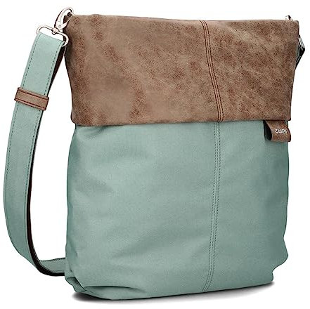 Zwei Damen Umhängetasche Olli OT12 Crossbody-Bag 7 Liter strapazierfähige & wasserabweisende Schultertasche, hochwertige Qualität, Schlüsselring, zusätzlicher Schultergurt, Geheimfach (ocean)