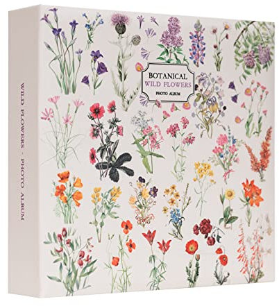Grupo Erik Fotoalbum Einsteckalbum 10x15 Wild Flowers - Foto Einsteckalbum 10x15 - Fotobuch für 200 Fotos