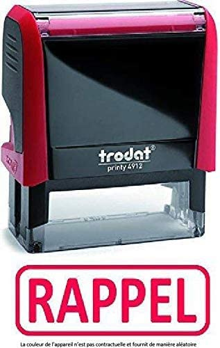2 Tampons encrages automatique standard - Formule Commerciale RAPPEL et CERTIFIE CONFORME A L ORGINAL - XPRINT Trodat 4912 encré bleu