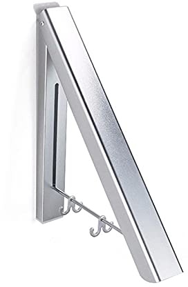 Kleiderhaken Klappbar Wand, Aussenbereich Klapphaken Kleiderständer, Faltender Kleiderbügel Edelstahl Kleiderstange Aluminium Schrank Aufbewahrungs Trockengestell Wandhalterung zum Aufbewahrung