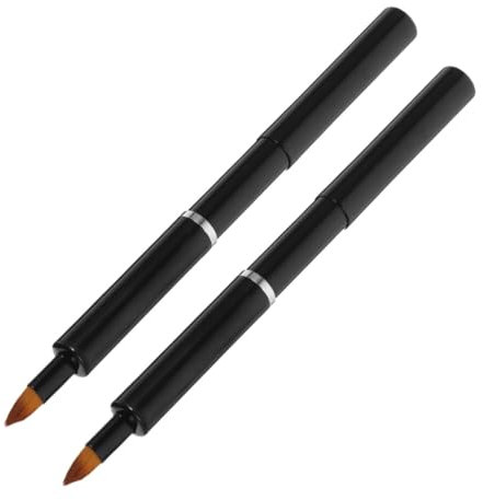 FOMIYES 2stücke Einziehbare Lippenpinsel Für Lip Gloss Und Concealer Tragbare Make-up Bürsten Für Präzise Anwendung Für Lippenstift Und Make-up-