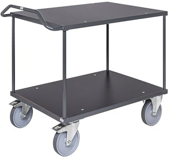 Kongamek | Tischwagen Ergo | 2 Etagen | LxBxH 1310 x 800 x 965 mm