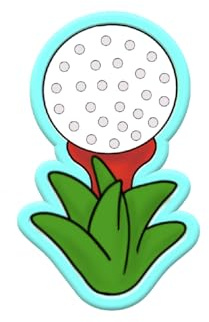 Golf Ball Tee Cookie Cutters (Standard Cutter 4.5)