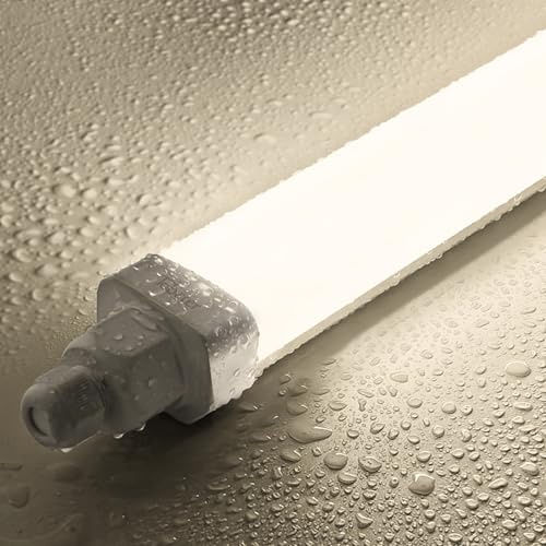 Tobeter LED Feuchtraumleuchte 121cm, 36W 3600LM Neutralweiß 4000K LED Feuchtraumlampe Röhre Wannenleuchte Deckenleuchte für Garage Keller Büro Feuchtraum, IP65 Wasserfest