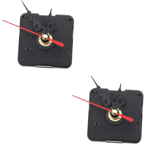 Angoily 2 Sätze Bewegung Wall Clock wanduhren DIY Uhr Mechanismus zum Austausch der Batterieuhr Kaminuhren mit Glockenspiel Ersatzteile für Uhrwerke Uhrwerkteile selber Bauen Plastik