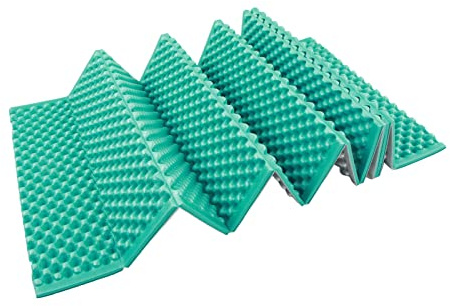 Coussin de couchage pliable double face boîte à oeufs doux chaud confortable matelas pour camping en plein air 190 x 61 cm