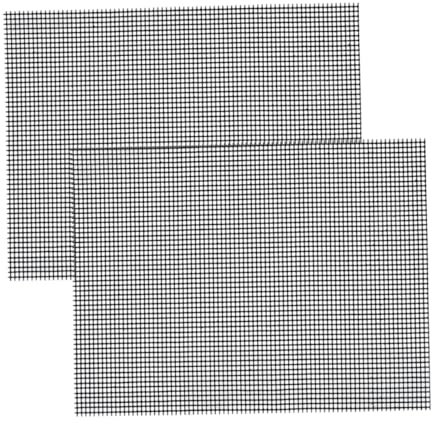 Gatuida 2pcs Fiberglass Bbq Mesh Mat Non-stick Grilling Heavy Duty Grill Mats for Barbecue Accessories