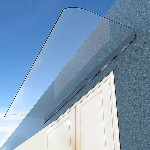 Tendone moderno per veranda trasparente, per porte e finestre, spessore 3,5 mm, protezione da pioggia e neve, dimensioni personalizzate (40 x 240 cm)