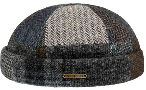 Stetson Viscott Gorro Docker Patchwork Plegable Hecho en UE Hombre Otono Invierno