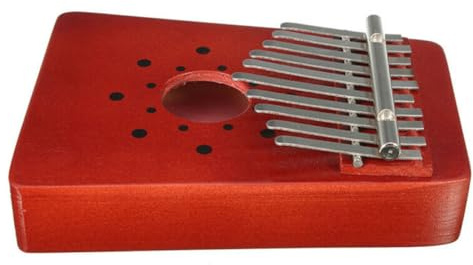 LRXIYODE Kalimba Portátil de 10 Teclas de Madera de Rojo Piano de Pulgar y Instrumento Musical para Principiantes Adecuado para Práctica y Entretenimiento Cualquier Lugar