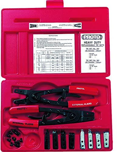 Stanley Proto J361 Proto - Juego de alicates con puntas reemplazables, grande, 18 piezas