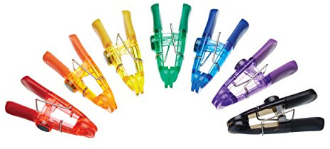 KitchenCraft Magnetische Plastiktütenklammern/Memohalter (7er-Pack)