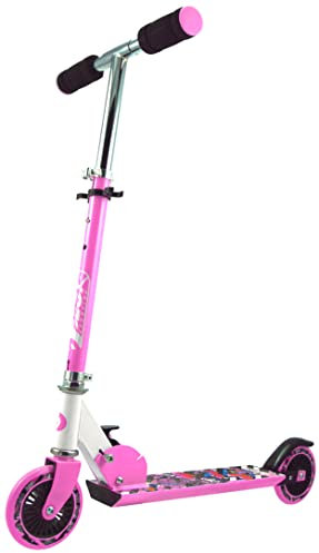 Best Sporting Kinder Scooter – Klappbarer Tretroller ab 5 Jahren | Leichter City Roller mit 125 mm Rollen, höhenverstellbarem Lenker & ABEC 5 Kugellagern (Basic-Modell: pink-weiß)