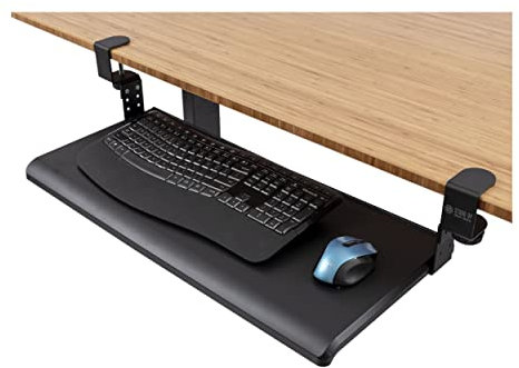 Stand-Up-Desk-Store - Kompakt, einziehbar, verstellbar, Tastatur-Ablage, verbessert den Komfort und erhöht gleichzeitig den Platz auf dem Schreibtisch (Groß)