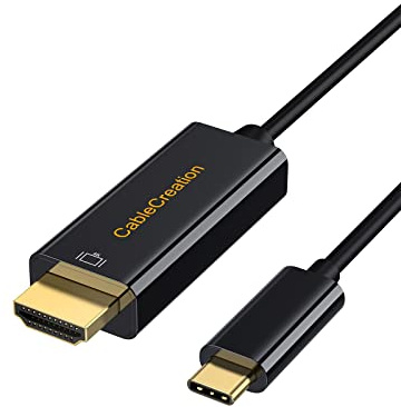 CableCreation USB-C auf HDMI Kabel 0.9M/3FT, 4K USB Typ C auf HDMI Kabel(Thunderbolt 3/4), USB C HDMI Adapter kabel für Galaxy S22/S20/ MacBook/iPad Pro/Air/Huawei P40/ Surface Book 2 /XPS 15,usw