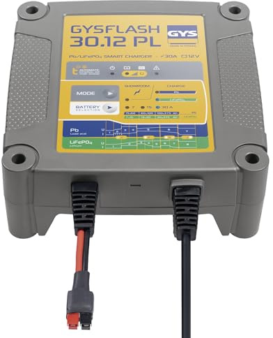 GYS Auto Chargeur de batterie pour Voiture Camions Moto Capacité de batterie À partir de 7Ah Capacité de batterie À partir de 15Ah 029668