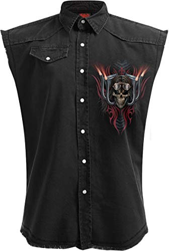 Spiral M602-Workshirts Chemise à Bouton Bas, Black, M Homme