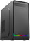CiT Home ARGB PC Case, Micro-ATX, Minimalist Design, Spacious Interior, Room To Mount 4 Fans, ARGB LED Strip, Two USB Ports Included, High Performance Chassis For Home and Office Environments | Black