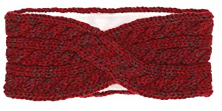 Sterntaler Baby Mädchen Stirnband Baby Melange Winter-Stirnband - Baby Stirnband - gefüttert mit Microfleece - dunkelrot, 49