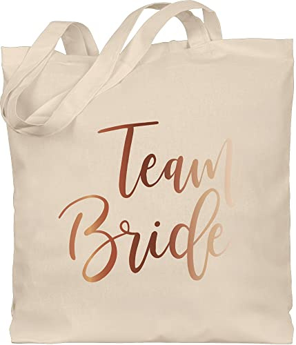Shirtracer - Baumwolltasche - JGA Junggesellenabschied Frauen - Team Bride Bronze Team Braut
