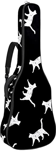 Custodia per chitarra acustica impermeabile per chitarre zaino spesso morbido imbottito unicorno custodia per chitarra classica, Colore 9, 42.9x16.9x4.7 in, Organizer per borse