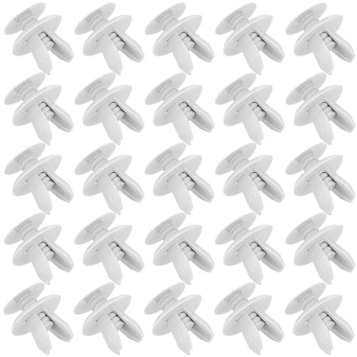 25 Pcs clips voiture,clips plastique voiture,clips de fixation voiture,outillage carrosserie,Rivet Clips Plastique,Rivet Plastique Fixation de Protection,pour Auto Voitures Panneaux de Portes
