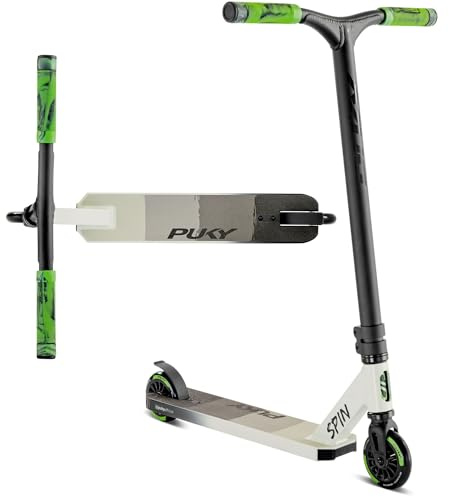 PUKY Spin | Hochwertiger Roller für Kinder 5+ | One Piece Bar Aluminium-Lenker | 100mm PU Rollen | Langlebig & Stabil | CNC-gefrästes Design | Optimale Kontrolle & Grip