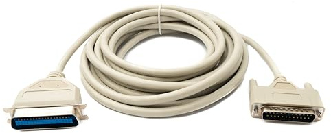 System-S D Sub Kabel 5 m 25 Pin Stecker zu 36 Pin Buchse DB25 CN36 Adapter in Grau