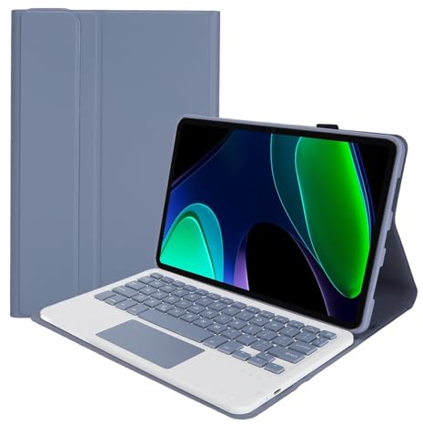 Étui pour Clavier pour Pad 6 6 Pro, Clavier Bluetooth sans Fil Amovible Magnétique avec étui, étui pour Clavier Léger avec Cuir PU pour Tablette (Purple)