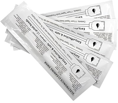 15,2 cm rechteckige Schaumstoffspitze, selbstsättigende Reinigungstücher, neues Alkohol-Pad, Reparatur-Set zum Entfernen von überschüssigem Staub/Motoröl/Tinte, Box mit 50 Stück