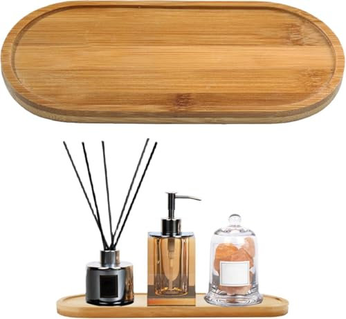 EORPAVU Fuentes de cocina,Bandeja para cena,Bandeja rectangular de madera, bandeja de comida, bandeja de almacenamiento pequeña, adecuada para restaurantes y hogares (17 * 9 * 1CM)