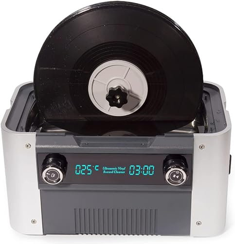 CFDZCP Ultrasonic Cleaning Machine, 6L High Frequency Auto Spin Drying Ultrasonic Vinyl Record Cleaner, Jewelry Glasses Cleaner Solution For Industrial Commercial(Cs6.1)