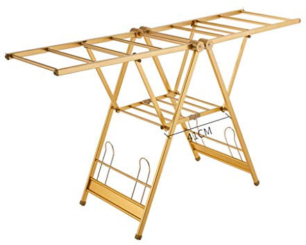 UIOPPOI Wäscheständer Wäscheständer Wäscheständer Wäscheständer Wäscheständer Wäscheständer, Standtrockner, T-Modell Klappbarer Wäscheständer Trockenständer mit Trockenfläche Metall Das Neue