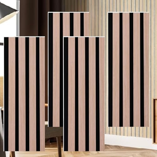 Panneaux muraux 3D insonorisants à lattes pour décoration murale intérieure, système de panneau mural acoustique de qualité supérieure