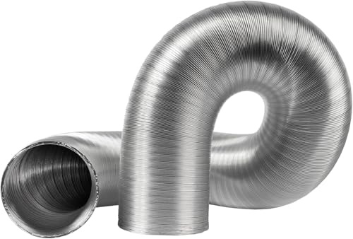8 cm / 80 mm Alurohr - 3 m lang Flexibler Belüftungsrohs - für Wäschetrockner Abzugshaube, Rohrventilator, Klimaanlagen - Luftkanal Einlas, Ablufts chlauch für Gewächshauszelte, Growbox