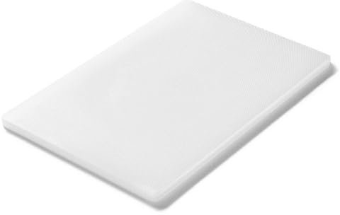 Forgast HACCP Planche à découper en polyéthylène de cuisine professionnelle, planche à petit-déjeuner, pour couper les produits laitiers et le pain, accessoires de cuisine, sans BPA, 45x30 cm, Blanc
