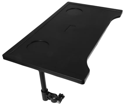 KAILIKETIY Table pliante en fauteuil roulant avec plateau amovible et porte-gobelet pour personnes âgées Table à manger légère et portable pour fauteuils roulants