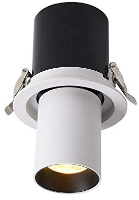 Foco de Techo LED, Foco direccional de Techo de 20 W, luz de Pared Ajustable, Foco direccional de Techo para Interiores, galerías y pasillos.
