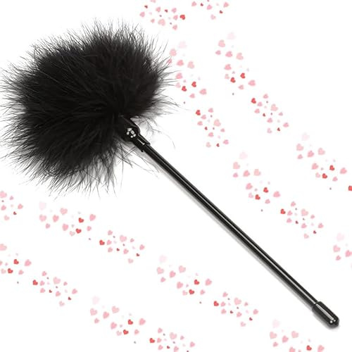 Black Soft Bedroom Tool Feather Stick Accessory, Lightweight, Comfortable and Stylish, is The Ideal Gift for Couples - D10