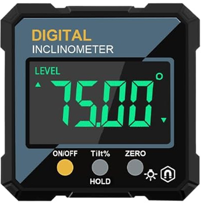 Digitaler Neigungsmesser, digitaler Winkelfinder mit Magnetfuß, Messwerkzeuge für Holzbearbeitung, Schweißen, Vermessung, Elektriker, Bearbeitung, Tischlerei, Bau