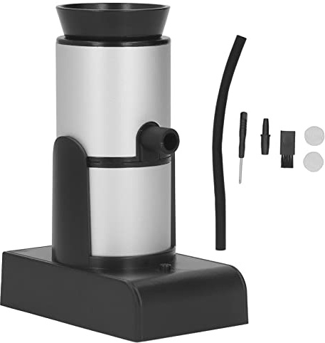 Pistolet à fumée portable pour cocktails et barbecue – Fumoir à bulles pour viande, saumon, fromage et boissons – Fumoir alimentaire argenté, parfait pour les fêtes
